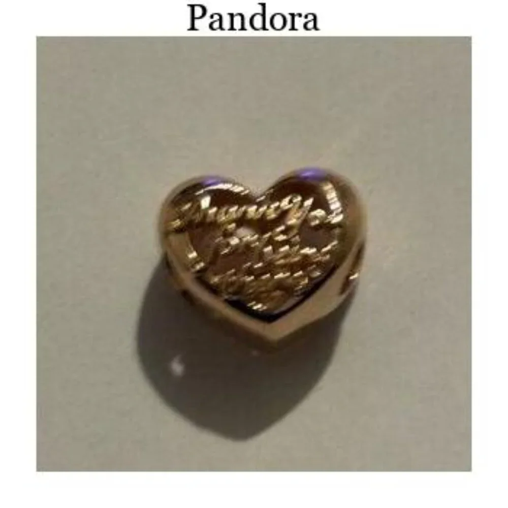 Authentic Thank You Mom Heart Charm